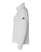 Adidas A400, Women's Lightweight Quarter-zip Pullover, White