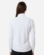 Adidas A400, Women's Lightweight Quarter-zip Pullover, White