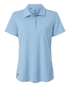 Adidas A515, Women's Ultimate365 Solid Polo, Clear Sky