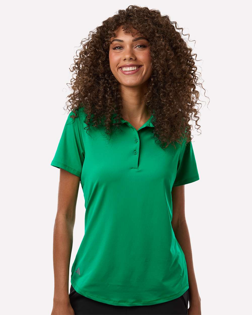 Adidas A515, Women's Ultimate365 Solid Polo, Court Green