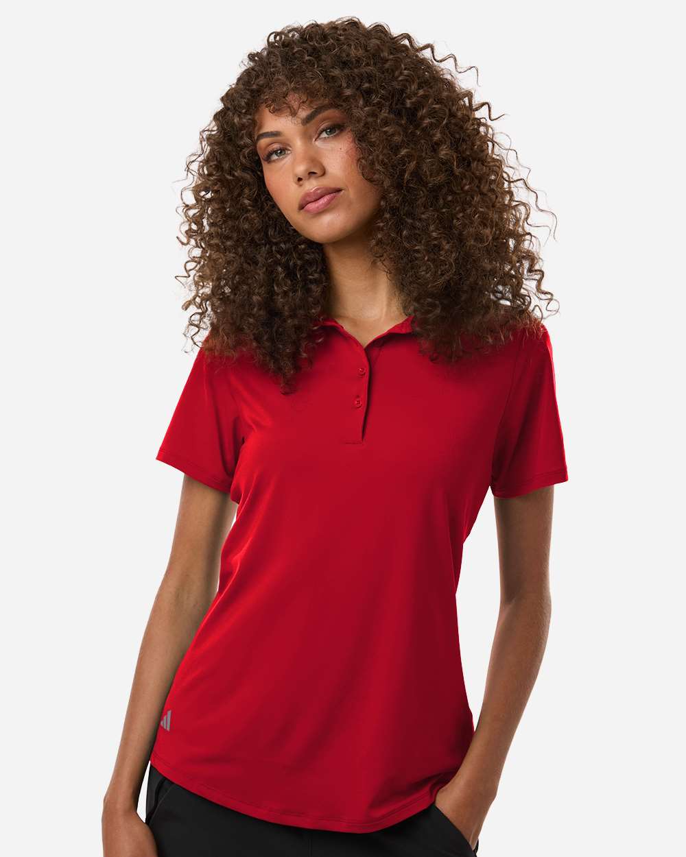 Adidas A515, Women's Ultimate365 Solid Polo, Power Red