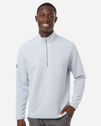 Adidas A588, Men's Spacer Quarter-zip Pullover, Halo Blue