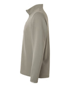 Adidas A588, Men's Spacer Quarter-zip Pullover, Silver Pebble