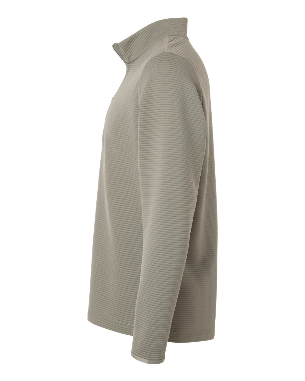 Adidas A588, Men's Spacer Quarter-zip Pullover, Silver Pebble