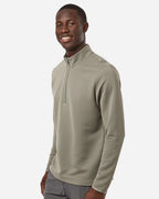 Adidas A588, Men's Spacer Quarter-zip Pullover, Silver Pebble