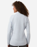 Adidas A589, Women's Spacer Quarter-zip Pullover, Halo Blue