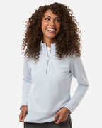 Adidas A589, Women's Spacer Quarter-zip Pullover, Halo Blue
