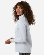 Adidas A589, Women's Spacer Quarter-zip Pullover, Halo Blue