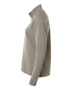 Adidas A589, Women's Spacer Quarter-zip Pullover, Silver Pebble
