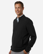 Adidas A721, Men's Elevated Fleece Quarter-zip Pullover, Black