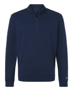 Adidas A721, Men's Elevated Fleece Quarter-zip Pullover, Collegiate Navy