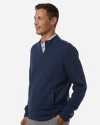 Adidas A721, Men's Elevated Fleece Quarter-zip Pullover, Collegiate Navy