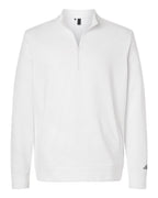 Adidas A721, Men's Elevated Fleece Quarter-zip Pullover, Core White
