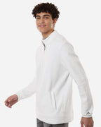 Adidas A721, Men's Elevated Fleece Quarter-zip Pullover, Core White