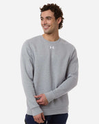 Under Armour 6014160, Fleece - Premium - Crew, Mod Grey Light Heather/ White