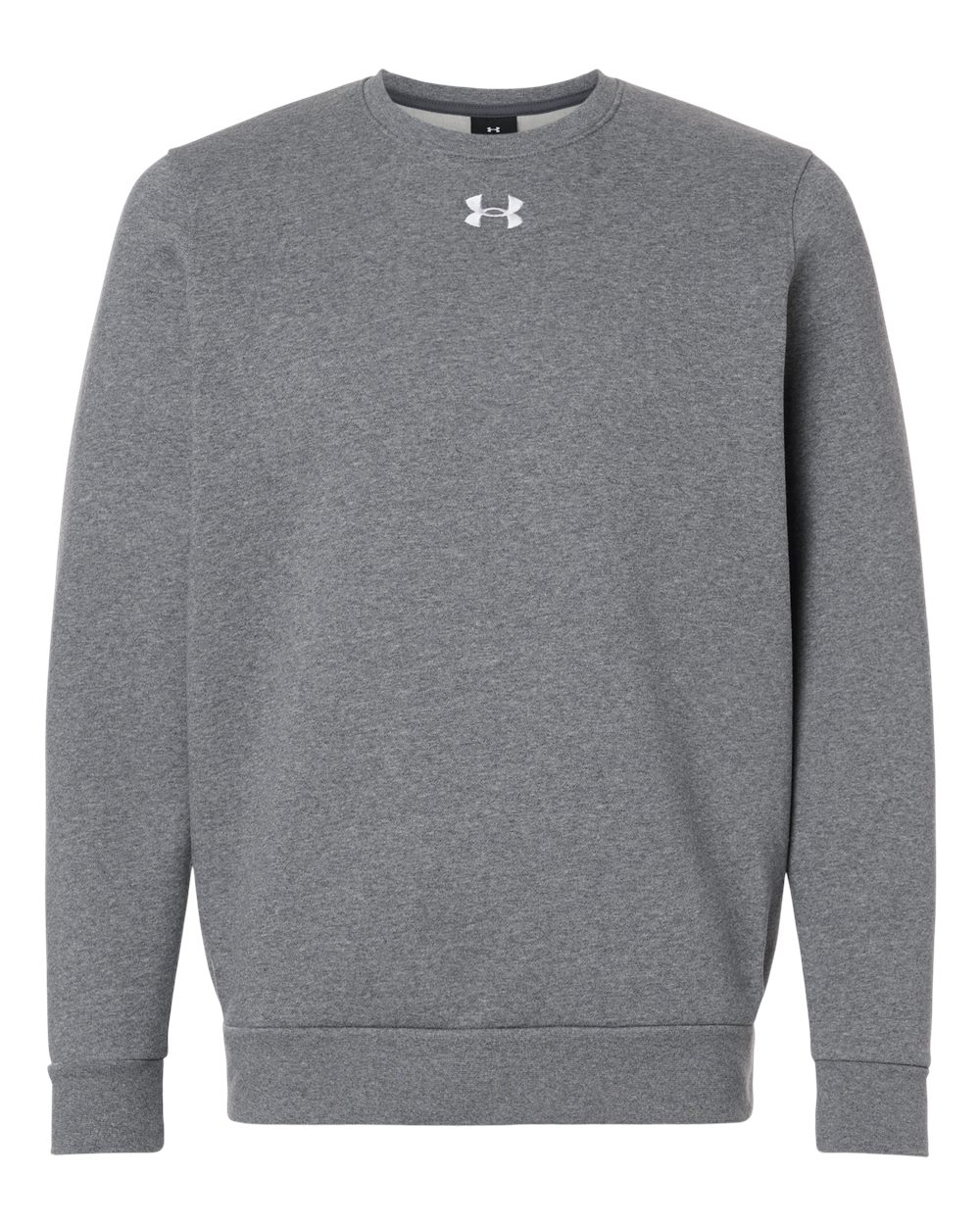 Under Armour 6014160, Fleece - Premium - Crew, Pitch Grey Medium Heather/ White