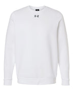 Under Armour 6014160, Fleece - Premium - Crew, White/ Pitch Grey Medium Heather