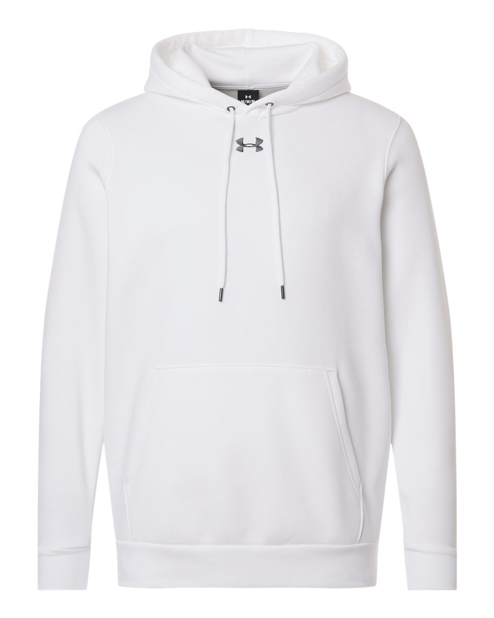 Under Armour 6014161, Fleece - Premium - Hood, White/ Pitch Grey Medium Heather