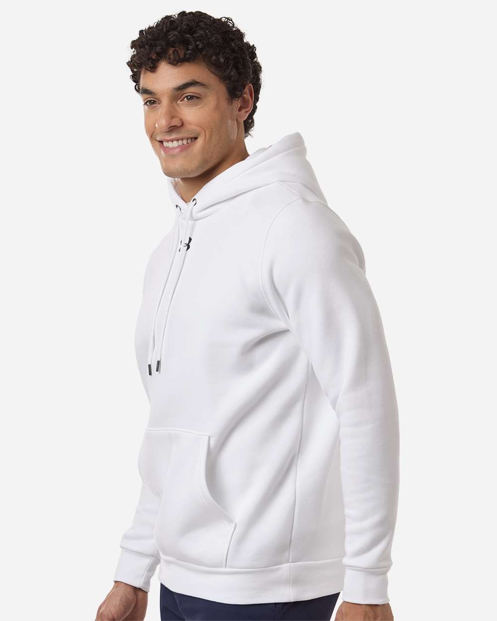 Under Armour 6014161, Fleece - Premium - Hood, White/ Pitch Grey Medium Heather