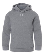 Under Armour 6014162, Fleece - Premium - Hood, Pitch Grey Medium Heather/ White