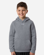 Under Armour 6014162, Fleece - Premium - Hood, Pitch Grey Medium Heather/ White