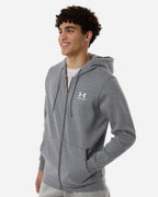 Under Armour 1373881, Fleece - Premium - Hood, Pitch Grey Medium Heather/ White