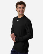 Under Armour 6014166, T-Shirts - Long Sleeve, Black/ White
