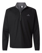 Adidas A2027, Men's Ultimate365 Wind Quarter-zip Pullover, Black