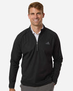 Adidas A2027, Men's Ultimate365 Wind Quarter-zip Pullover, Black
