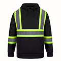 CX2 Hi-Vis L01375, - Long Haul - Hi-vis Pullover Hooded Sweatshirt, Black