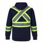 CX2 Hi-Vis L01375, - Long Haul - Hi-vis Pullover Hooded Sweatshirt, Navy