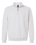 Gildan 16610, 18810 Unisex Heavy Blend Quarter-zip Sweatshirt, Ash