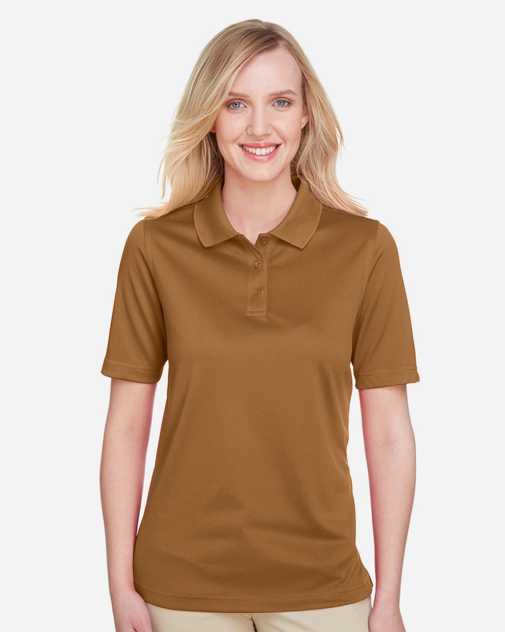 Harriton M348W, 13856 Women's Advantage Snag Protection Plus Polo, Black