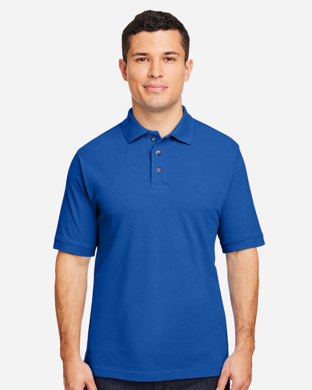 Harriton 13868, M200 Men's Pique Polo, Black