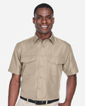 Harriton M580 Men's Key West Short Sleeve Performance Staff Shirt
