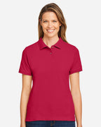Harriton 13890, M200w Women's Cotton Polo, True Royal