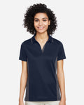 Harriton M386W, 13909 Women's Flash Snag Protection Plus Il Colorblock Polo, Black/ Dark Charcoal