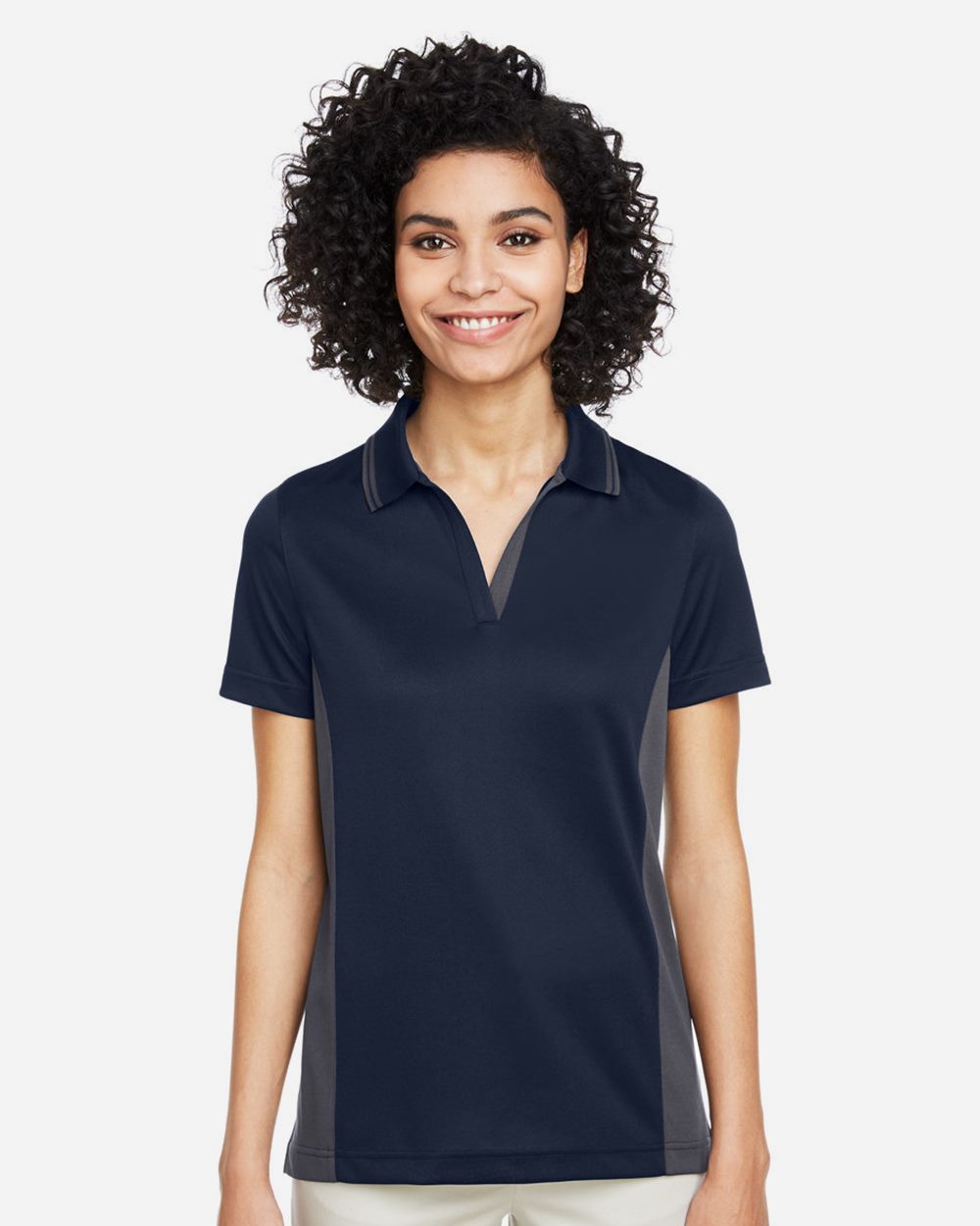 Harriton M386W Women's Flash Snag Protection Plus IL Colorblock Polo
