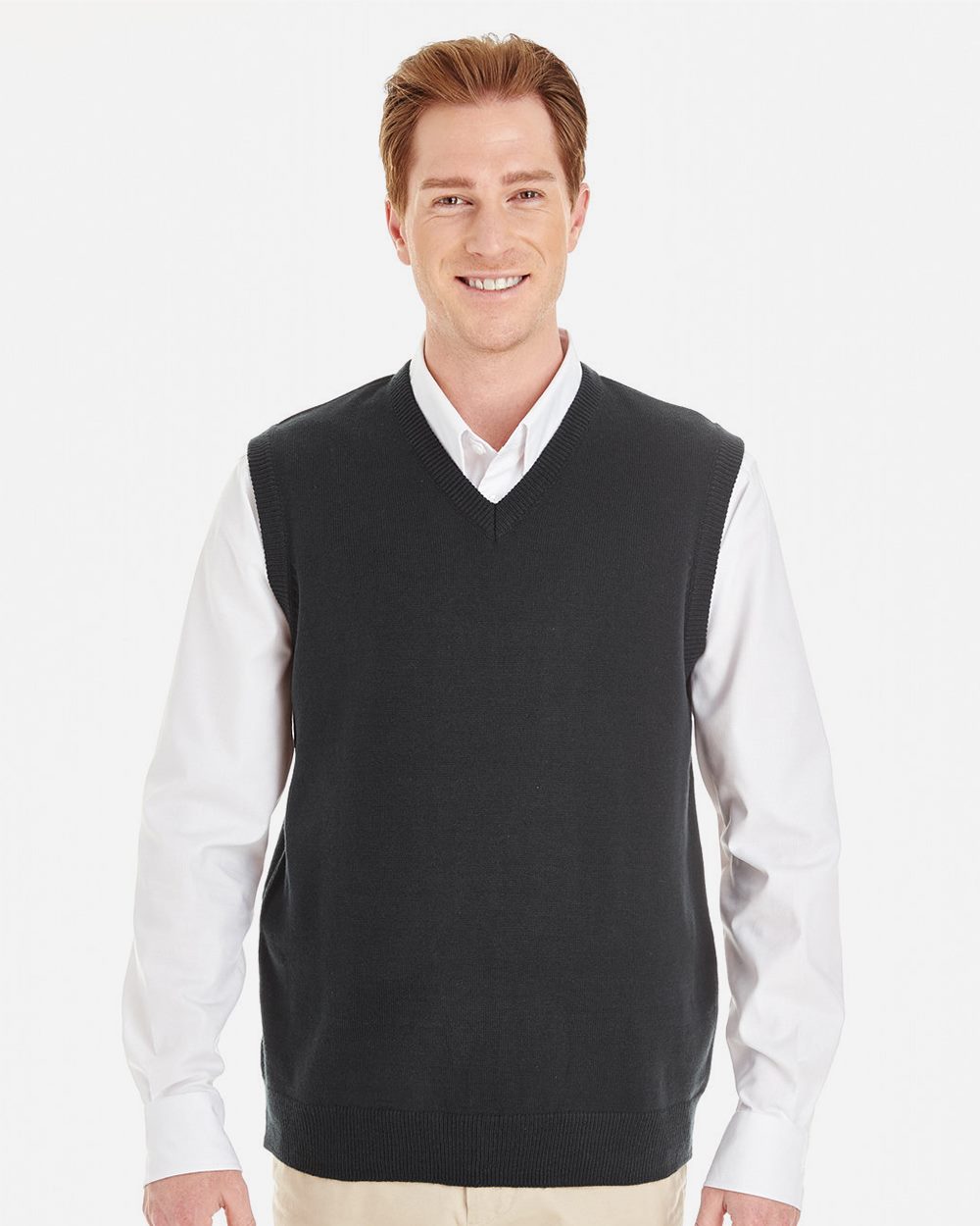 Harriton M415 Men's Pilbloc V-Neck Sweater Vest