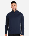 North End 14093, Ne410 Men's Revive Coolcore Quarter-zip Pullover, Black