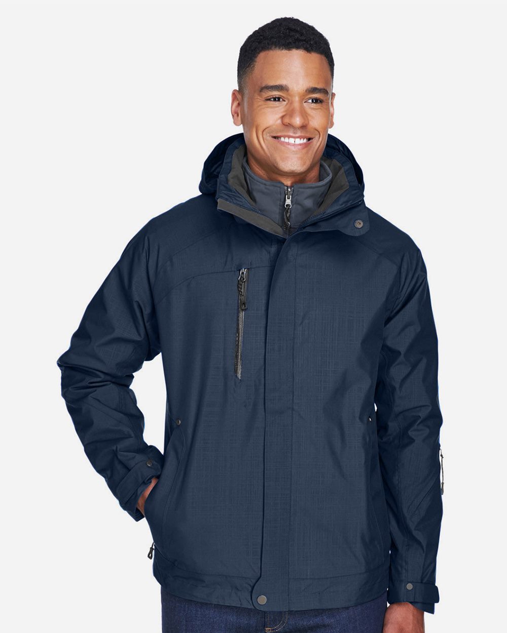 North End 88178 Men's Caprice 3-in-1 Jacket with Soft Shell Liner