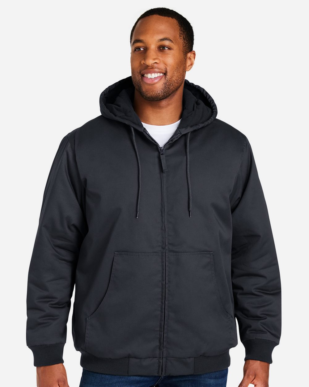Harriton M722T Unisex Tall ClimaBloc Heavyweight Hooded Full-Zip Jacket