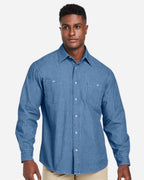 Harriton 14406, M540 Unisex Denim Shirt Jacket, Dark Denim