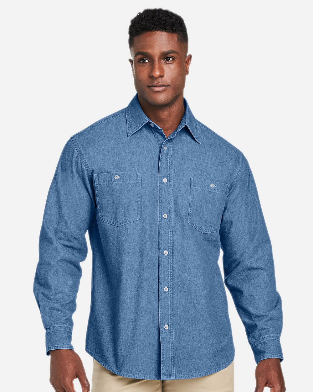 Harriton M540 Unisex Denim Shirt Jacket