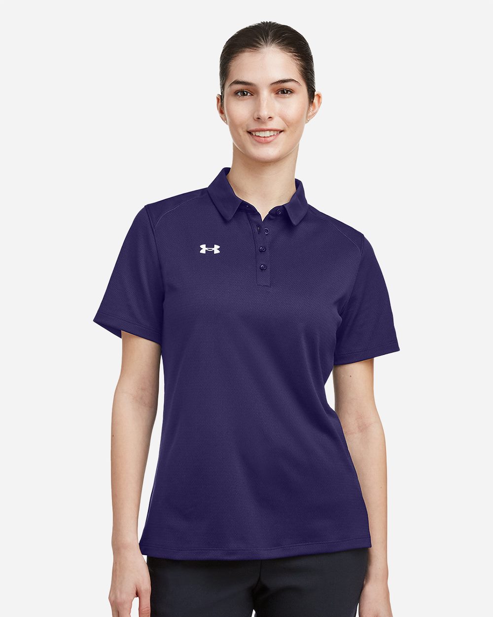Under Armour 1370431, Polos, Black/ White