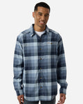 Columbia 161795, Men's Cornell Woods Flannel Shirt, Black Backland Tartan