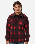 Columbia 209769, Men's Steens Mountain Printed Shirt Jacket Ii, Chalk Omblur