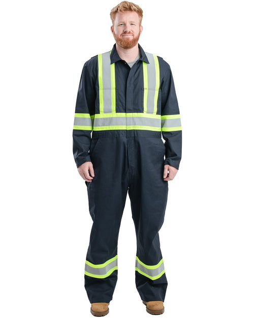 Berne Apparel HVC252 Safety Striped Gasket Unlined Coverall