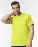 Gildan 8300, Unisex Dryblend Pocket T-shirt, Black