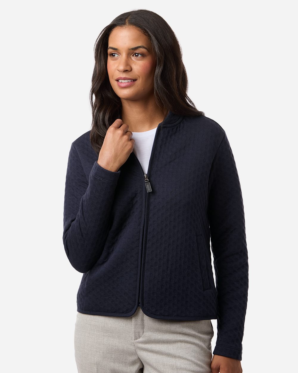 Devon & Jones DG740W Women's Berkeley Textured Full-Zip Jacket